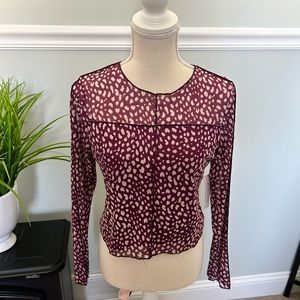 Kirious Los Angeles Mesh Animal Print top